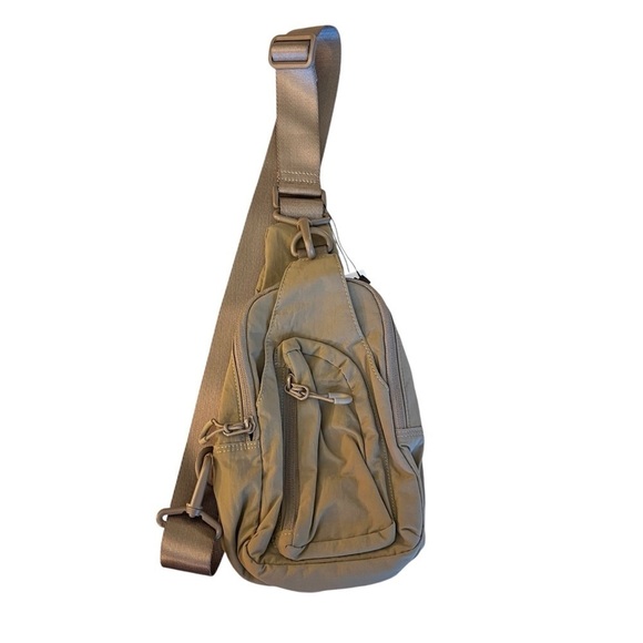 Ododos Daily Sling Bag with Adjustable Straps, Brown - Picture 1 of 12
